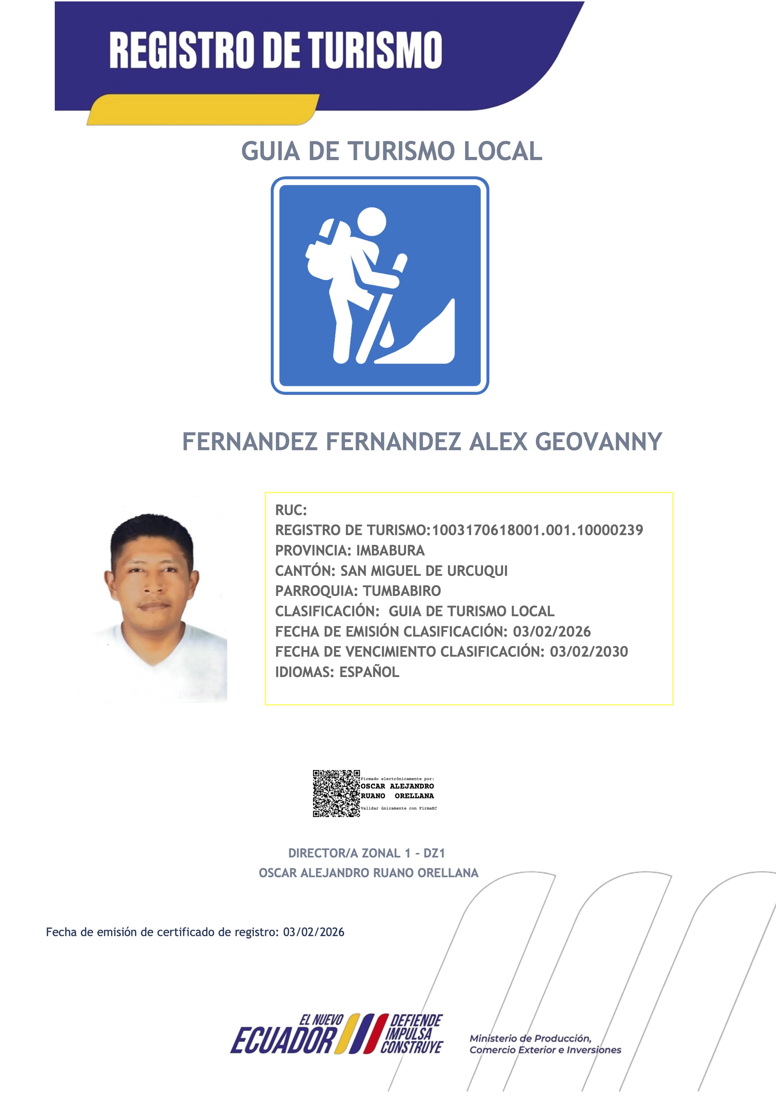 FERNANDEZ FERNANDEZ ALEX GEOVANNY